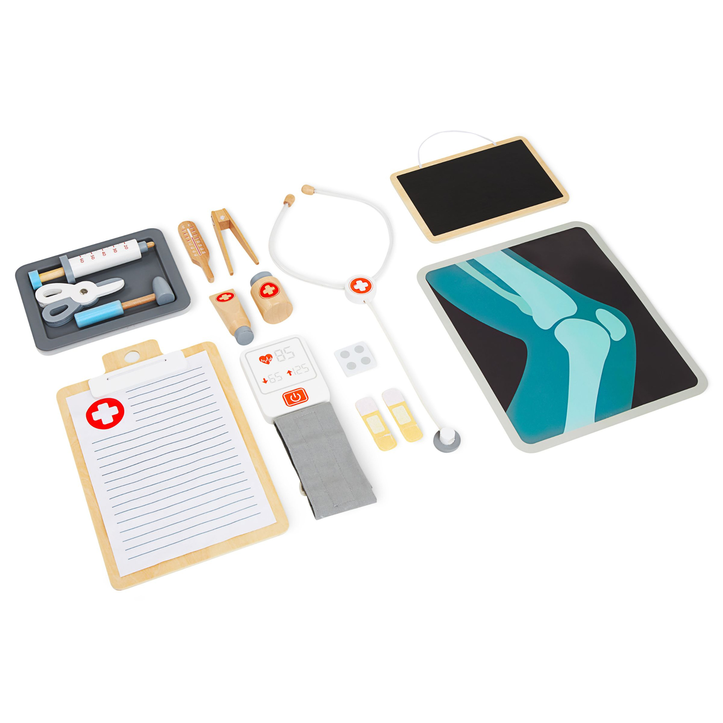 Puidust arstipraksis XXL - arstikomplekt koos tarvikutega