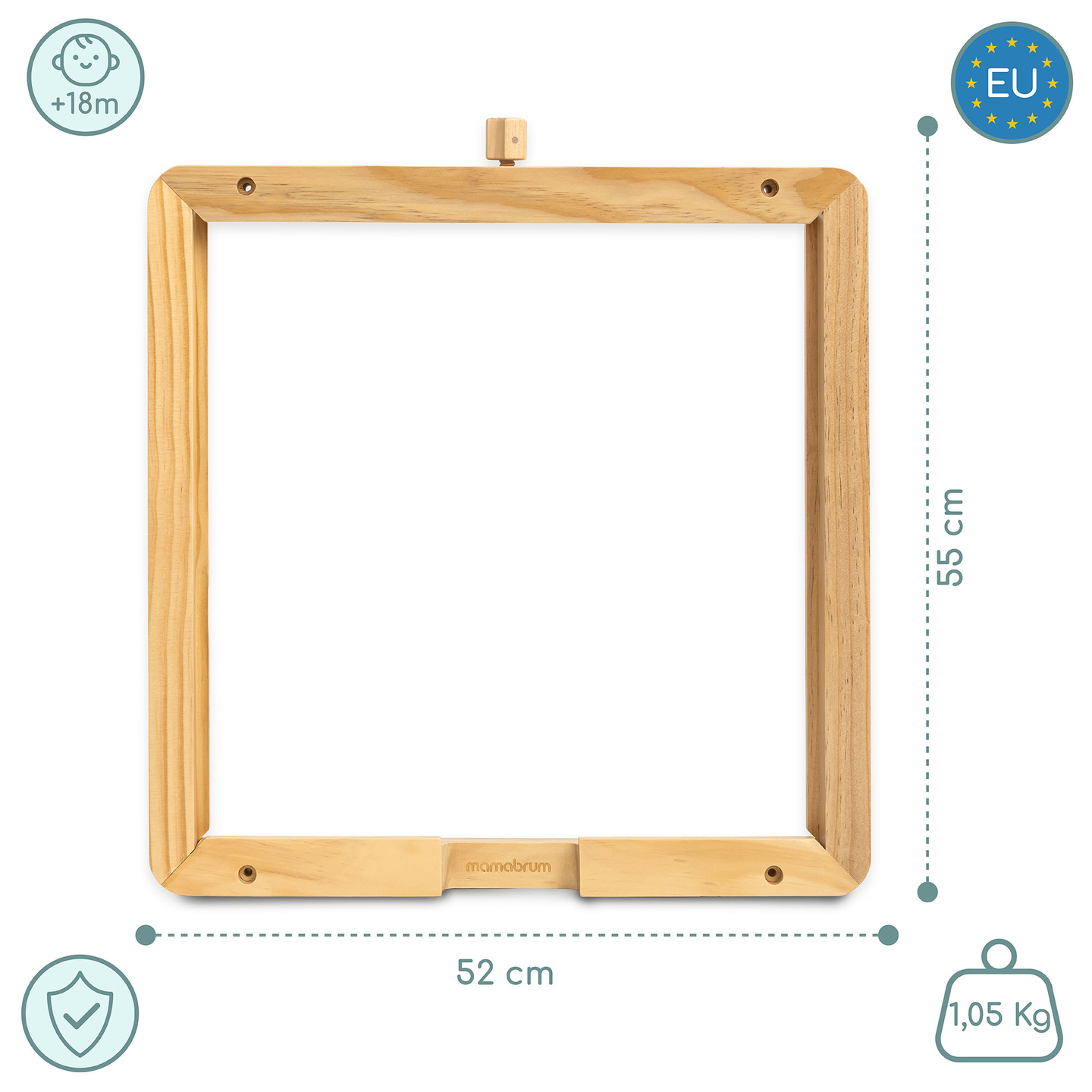 Puidust seinaraam - Mamabrum õppetahvlite kinnitamiseks