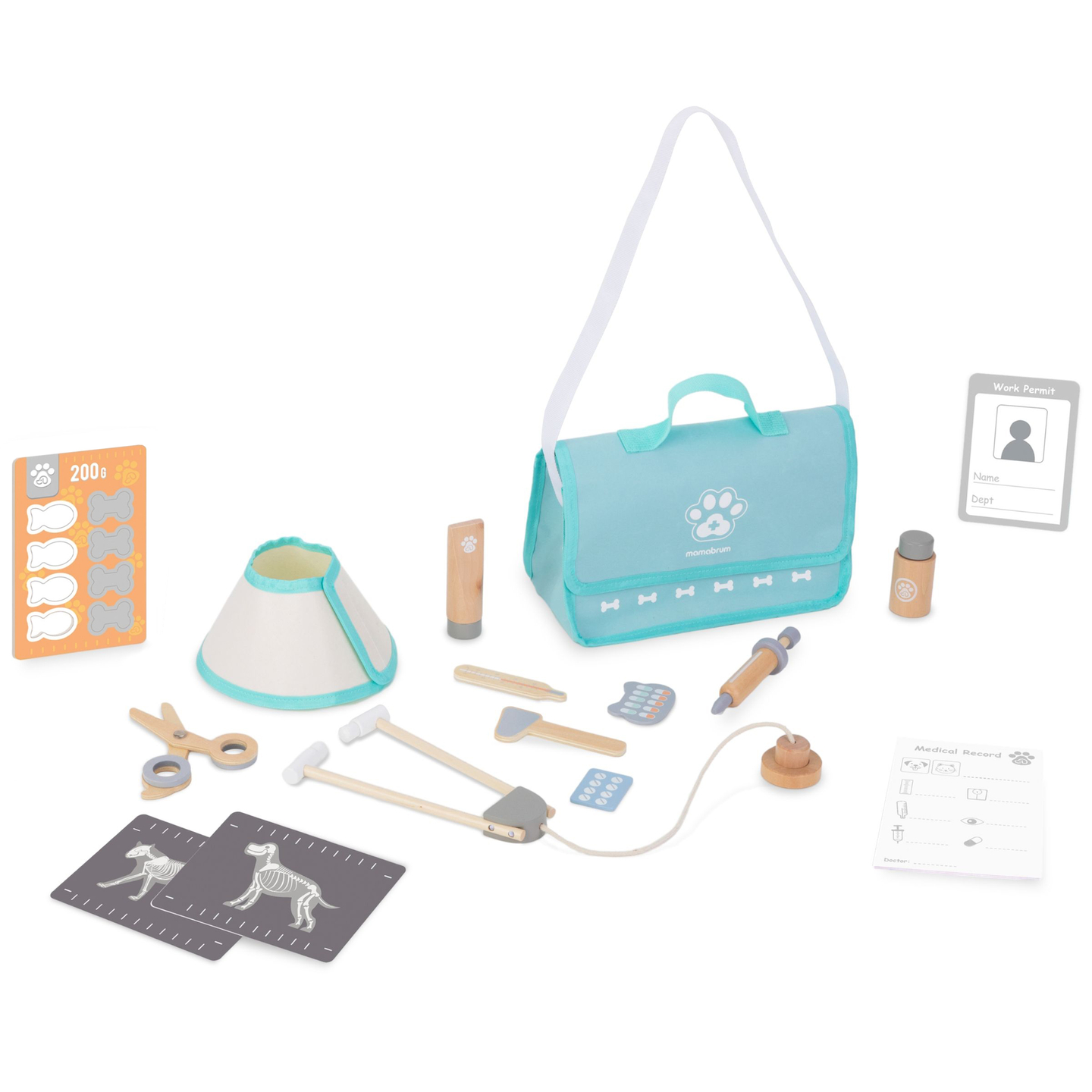 Puidust loomaarstikomplekt