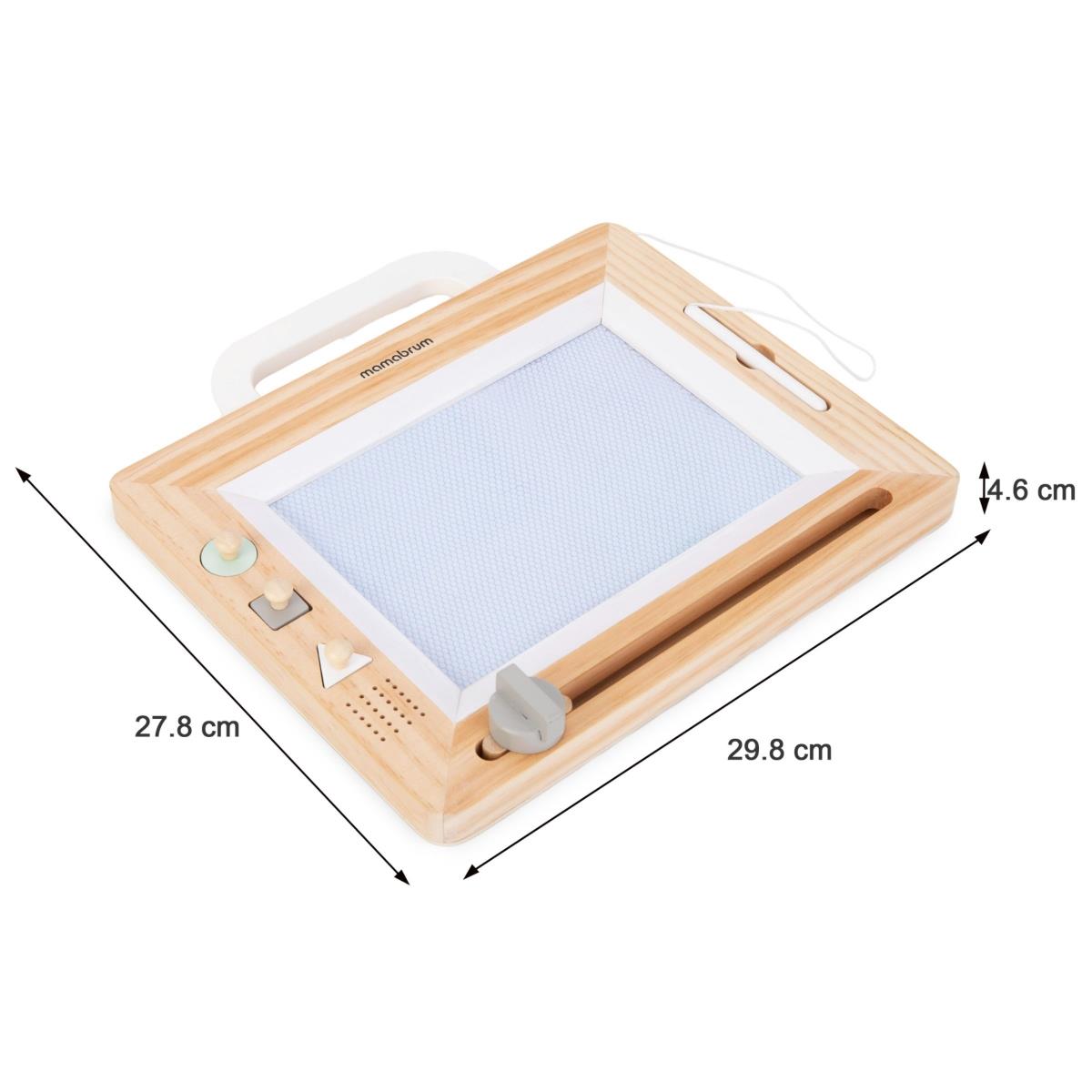 Puidust templitega külalisteraamat - joonestuslaud