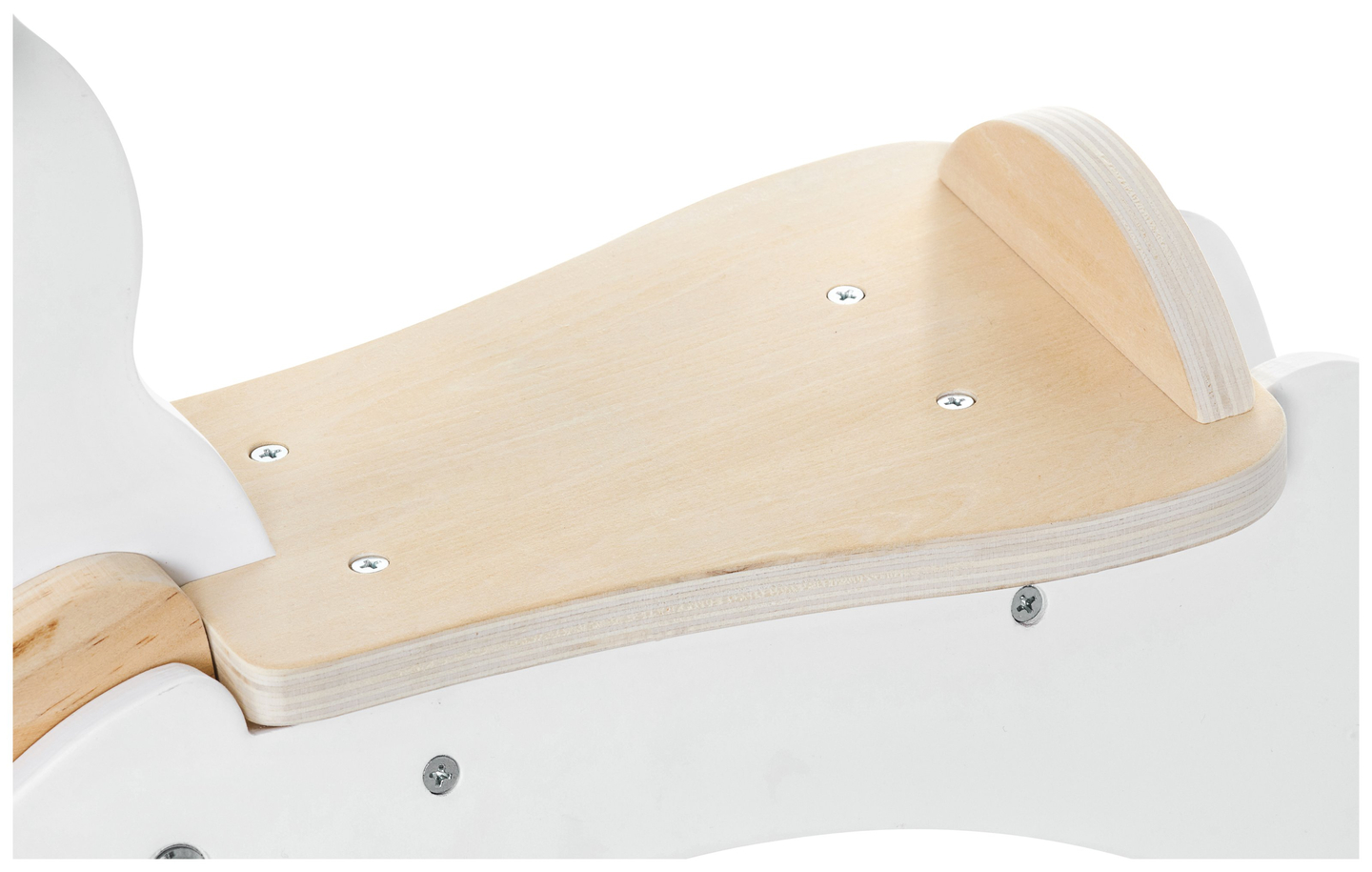 Puidust kiikhobune - valge - alates 12 kuud.