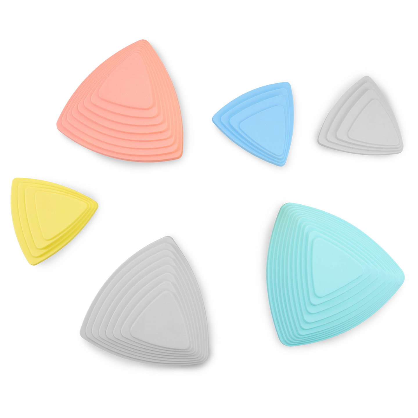 Värvilised tasakaalustuskivid - 6 tk