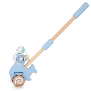 Puidust pitsat koos tõukekepiga - tõukuriga