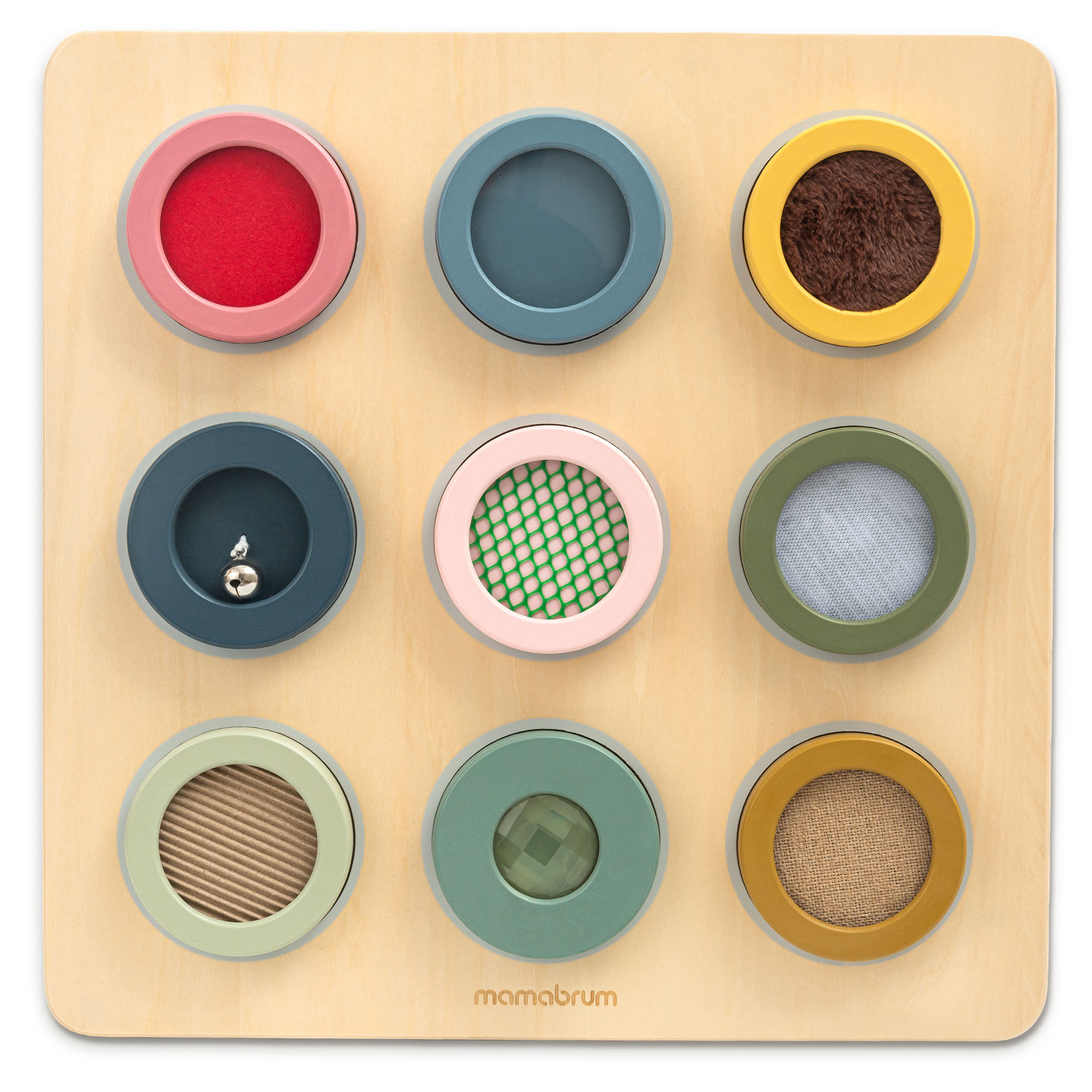 Puidust Montessori sensoorne tahvel – 9 tekstuuri kompimismeele avastamiseks ja arendamiseks