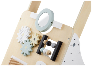 Puidust, õpetlik jalutuskäru / lapsevanker - manipulatiivne tahvel