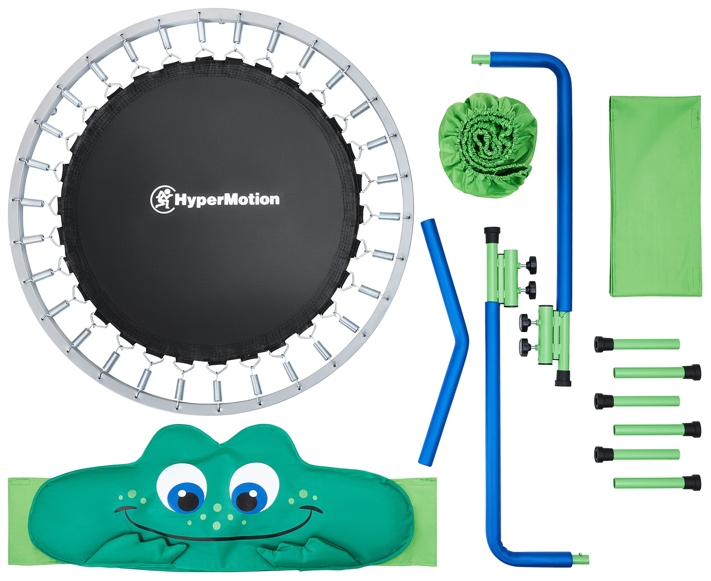 Frog - minitrampliin lastele - käepidemega - 50kg max - 91cm - koju ja aeda