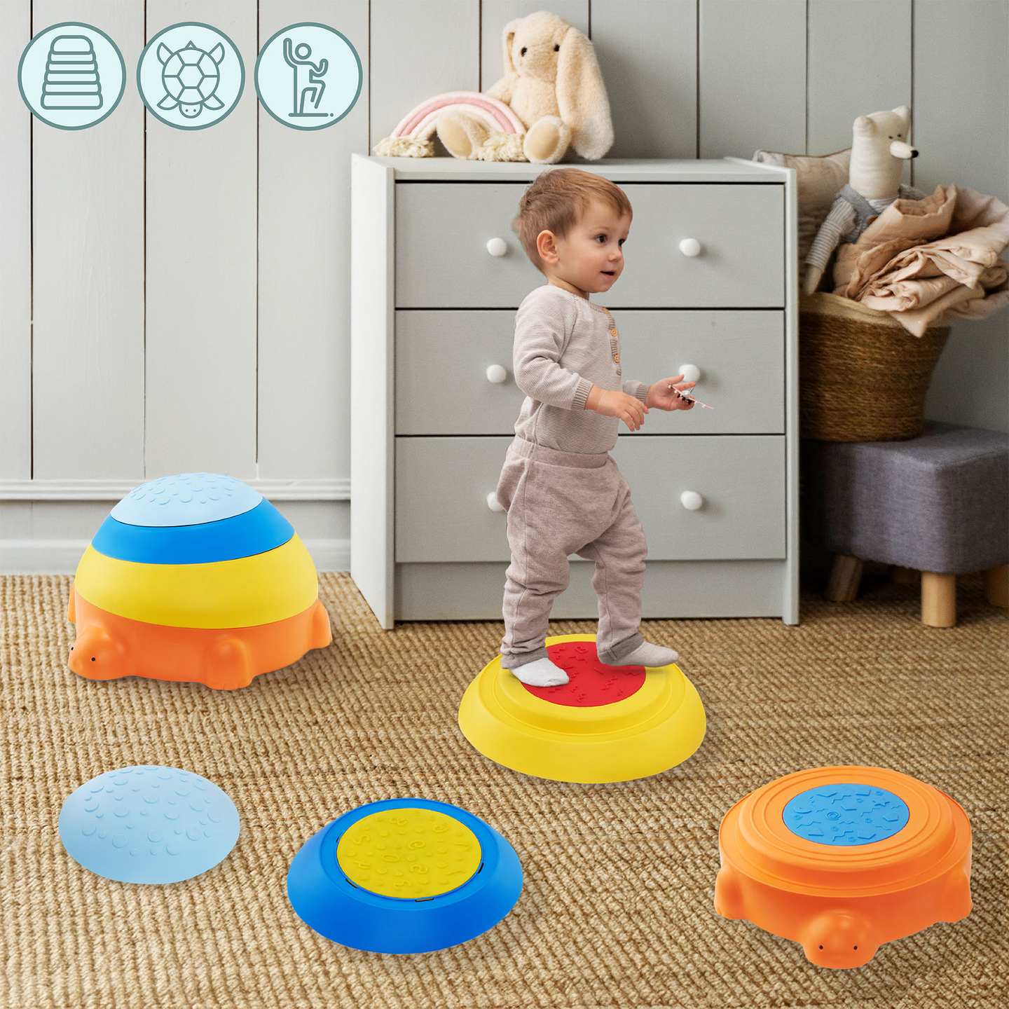 Sensoorne rada lastele - värviline kilpkonn