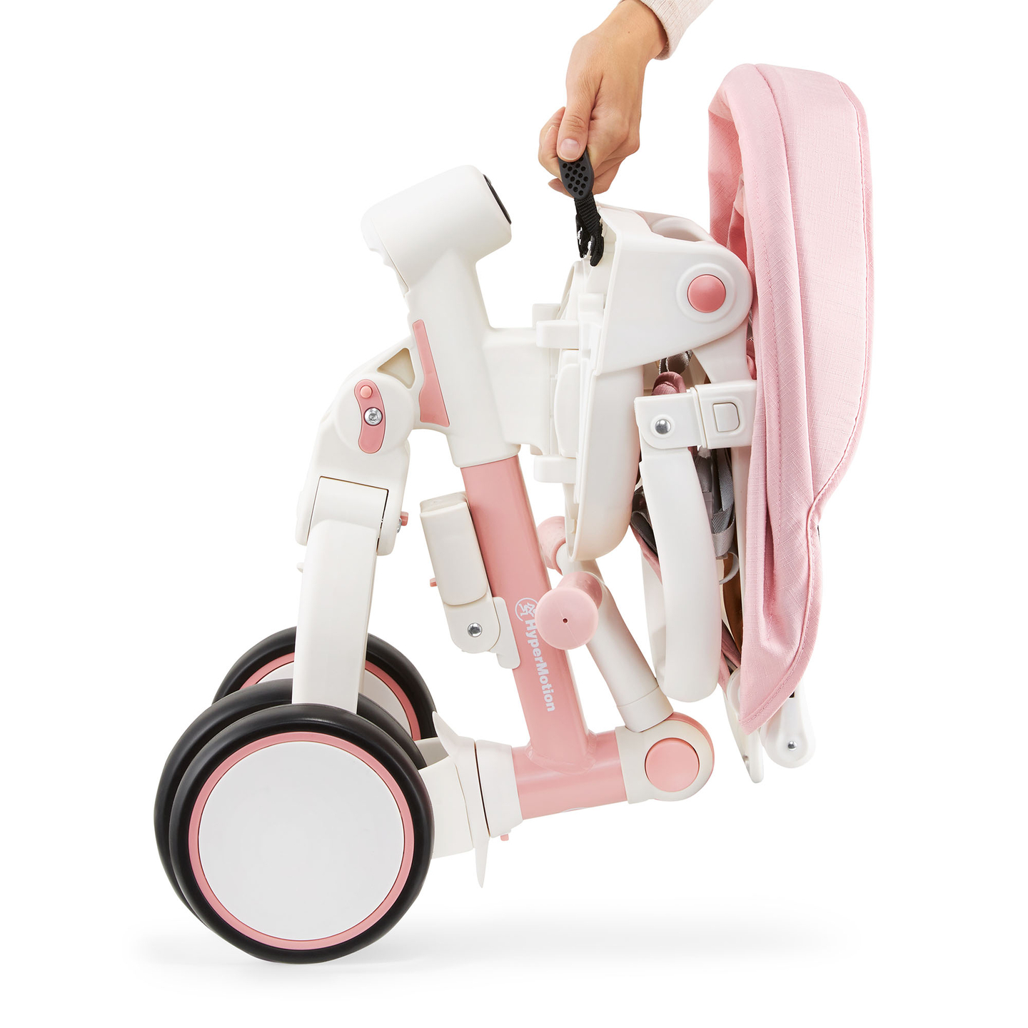 8in1 multifunktsionaalne kolmerattaline jalgratas TOBI FOREST - roosa