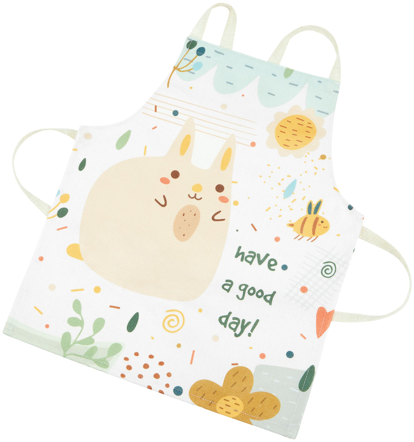 Suured puidust valged köögitarvikud ja esiliin