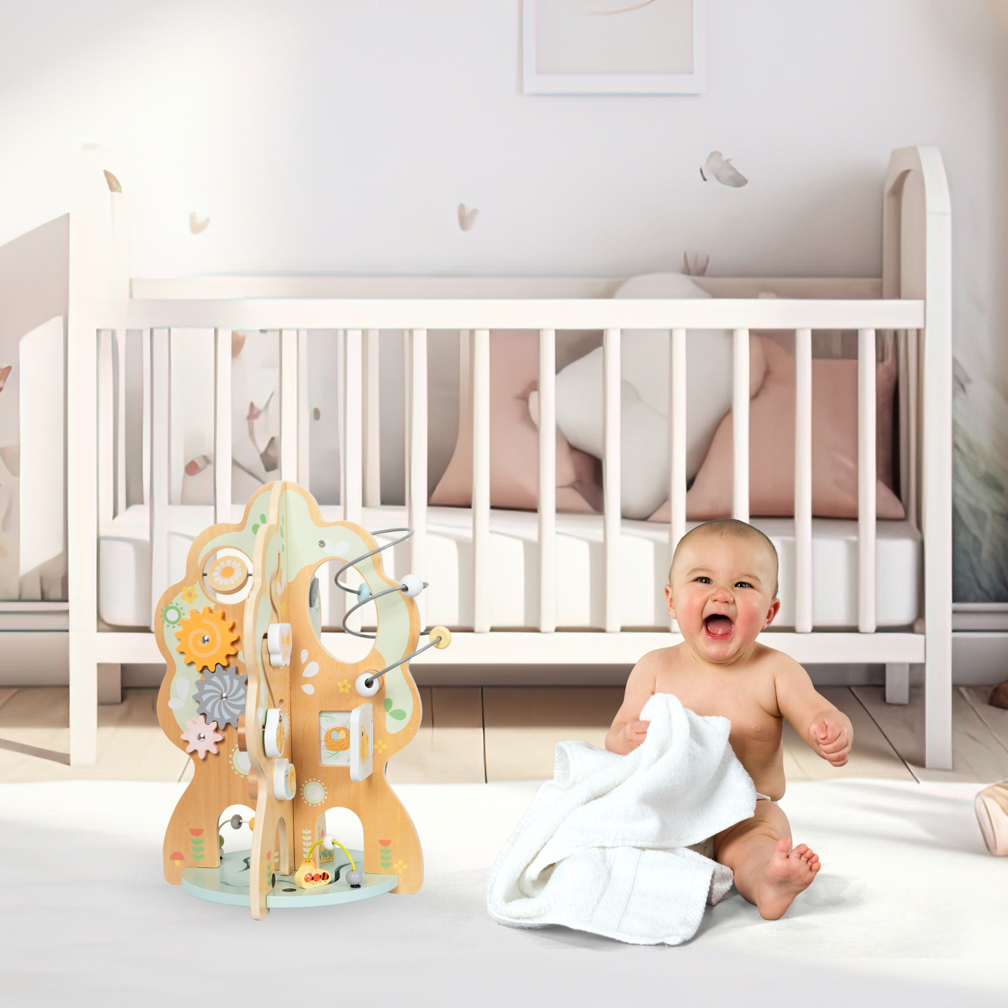 Puidust õpetlik mänguasi 10 ühes - multifunktsionaalne puu