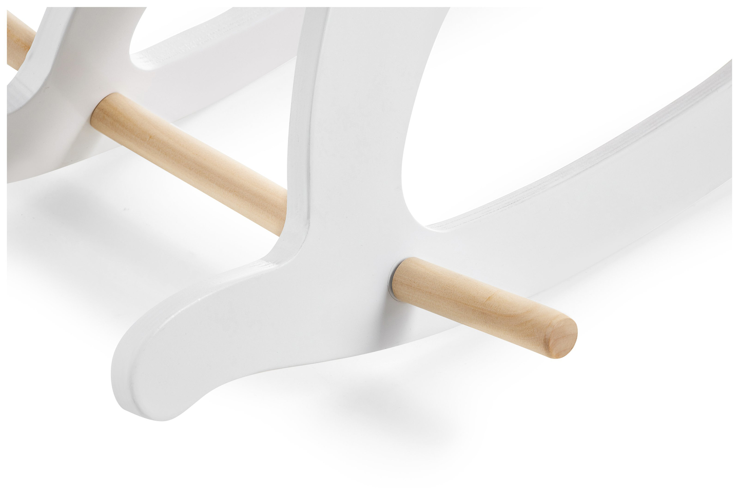 Puidust kiikhobune - valge - alates 12 kuud.