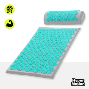 Akupressuurmatt padja ja kattega - 72 cm HyperMotion hall-münt