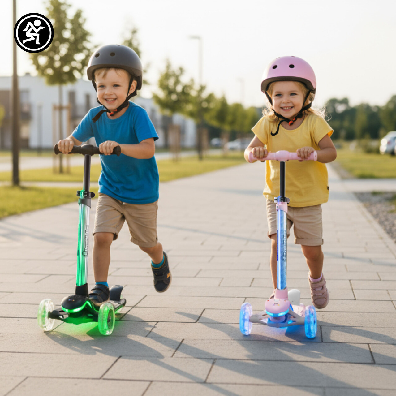 HyperMotion BECKY tasakaalutõukeratas - RGB LED-valgustus, must