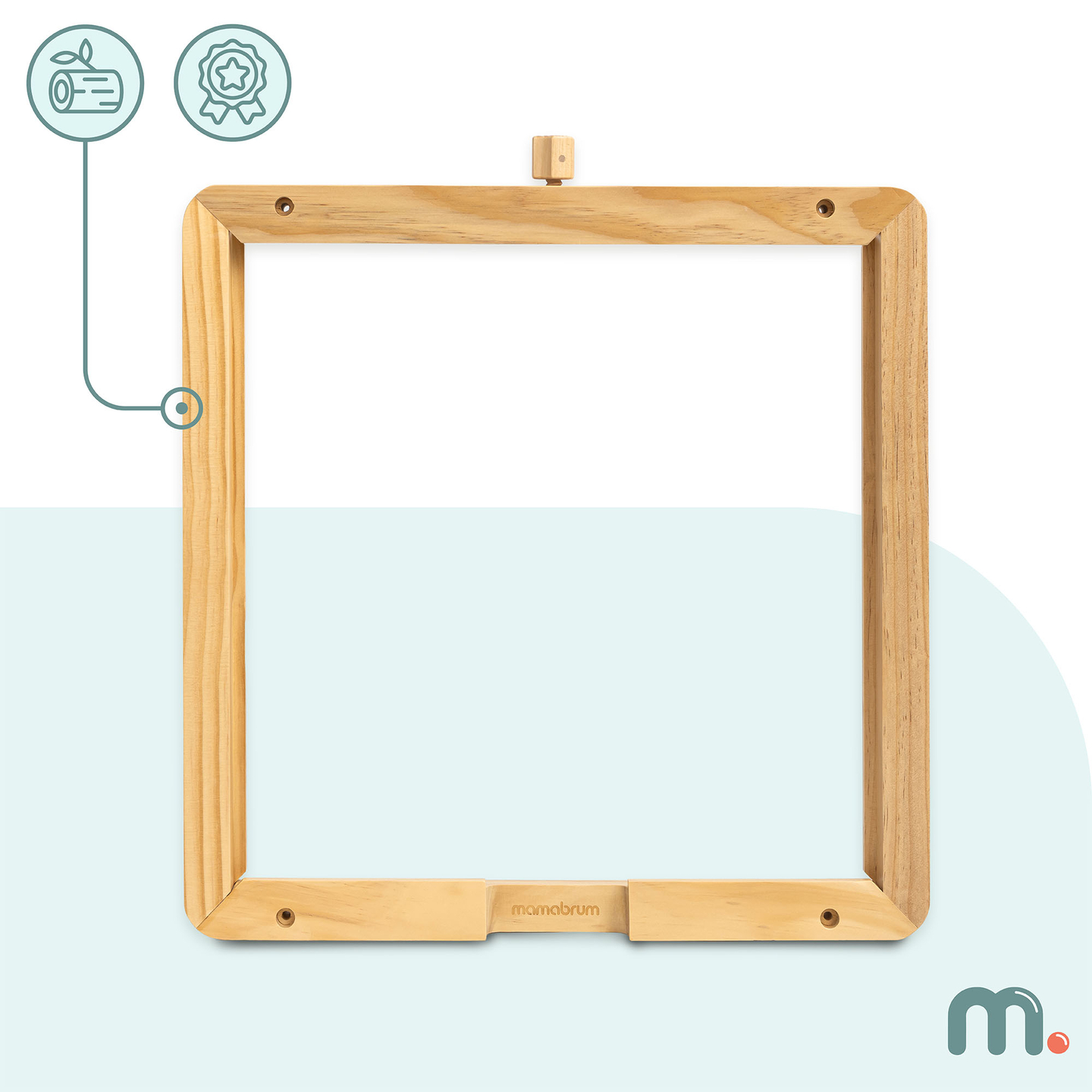 Puidust seinaraam - Mamabrum õppetahvlite kinnitamiseks