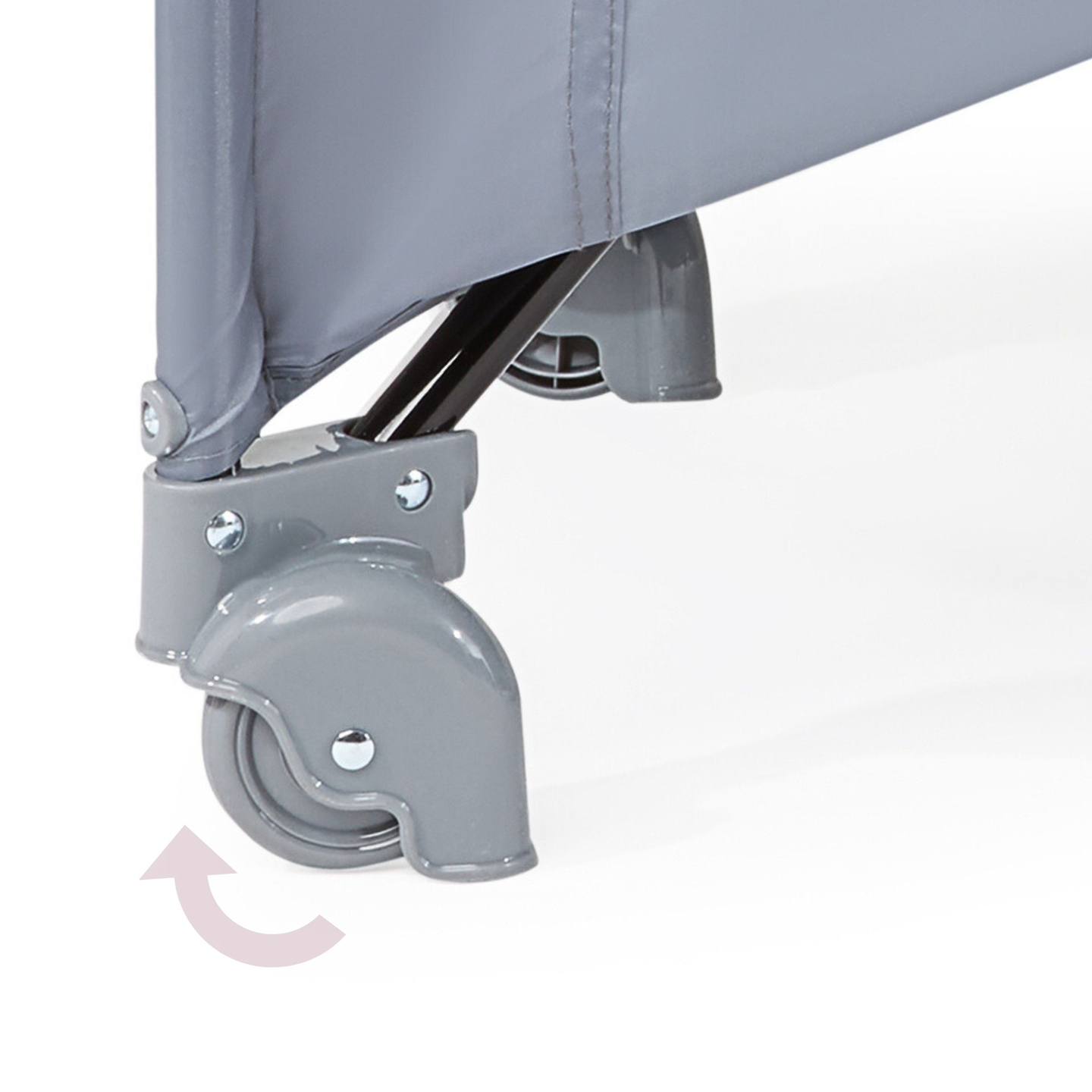 Reisivoodi / mänguaed 2 taset mähkimislaua, katuse ja Happy Traveller BASIC PLUS madratsiga - hall