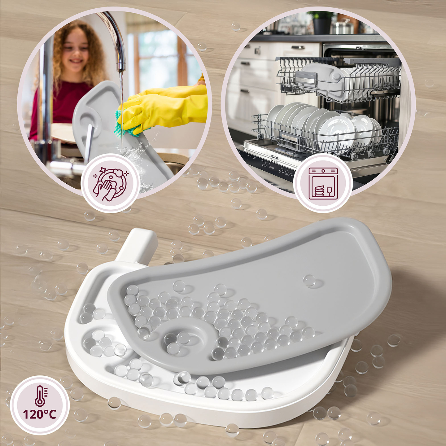 Moby-System Magnolia 2-in-1 reguleeritav tugitool - hall