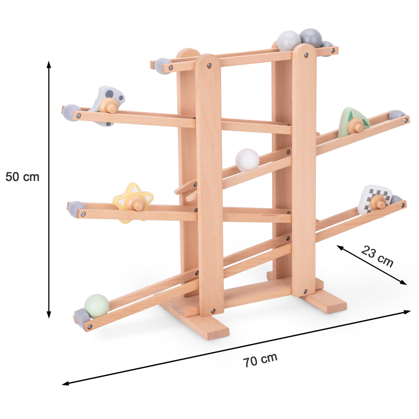 Suur puust ummiktee - liumägi pöörlevate elementidega