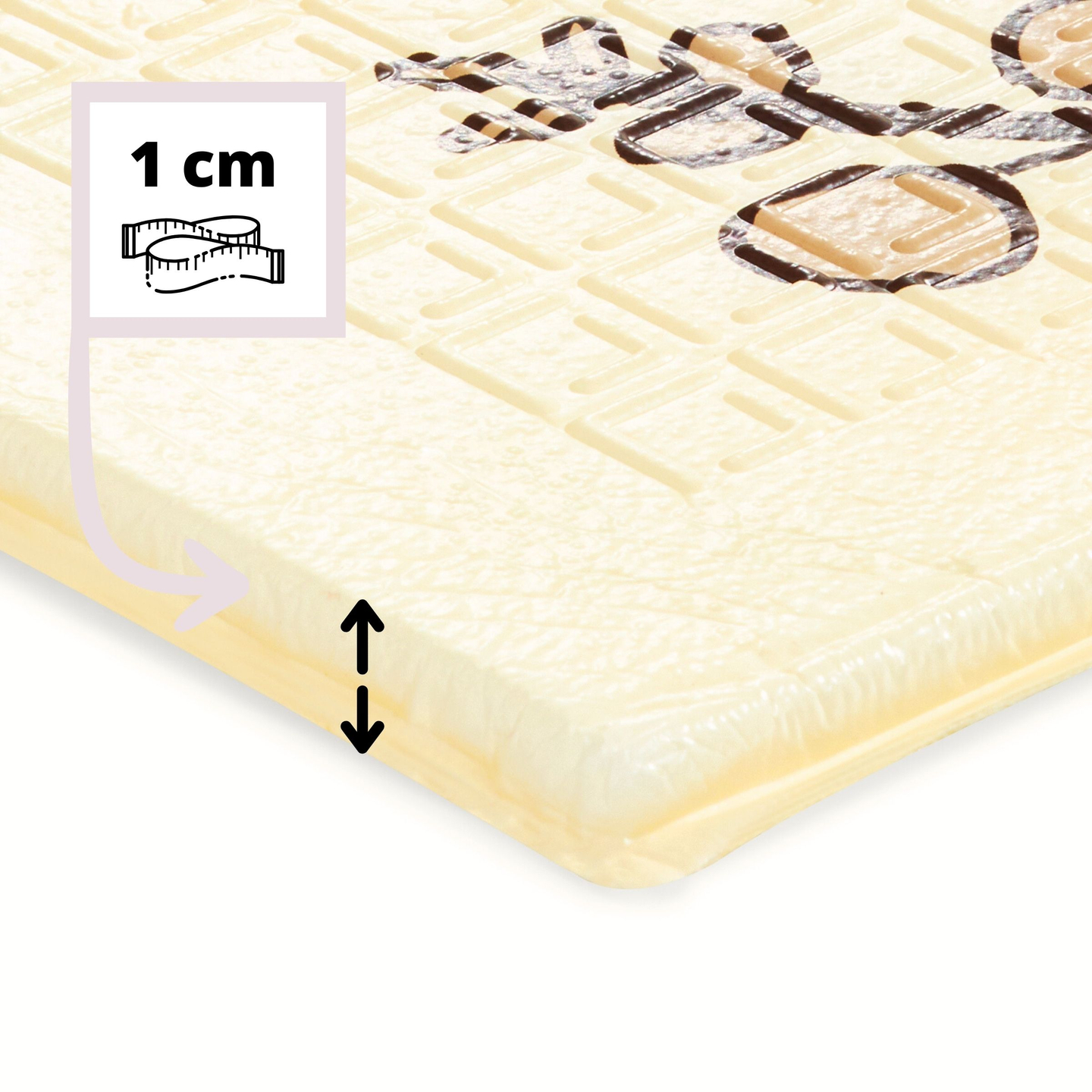 Kahepoolne kokkupandav vahtmatt 180 x 120 x 1 cm - Magic Forest/Autumn Streets - boho