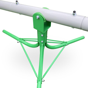 2-ühes kiik aiakiik, 2-inimese tasakaalutuli 360-kraadise karusselli funktsiooniga