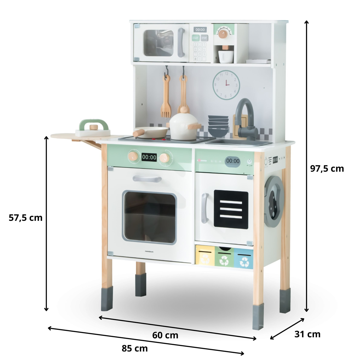 Interaktiivne köök koos pesumasina, nõudepesumasina ja kriiditahvliga
