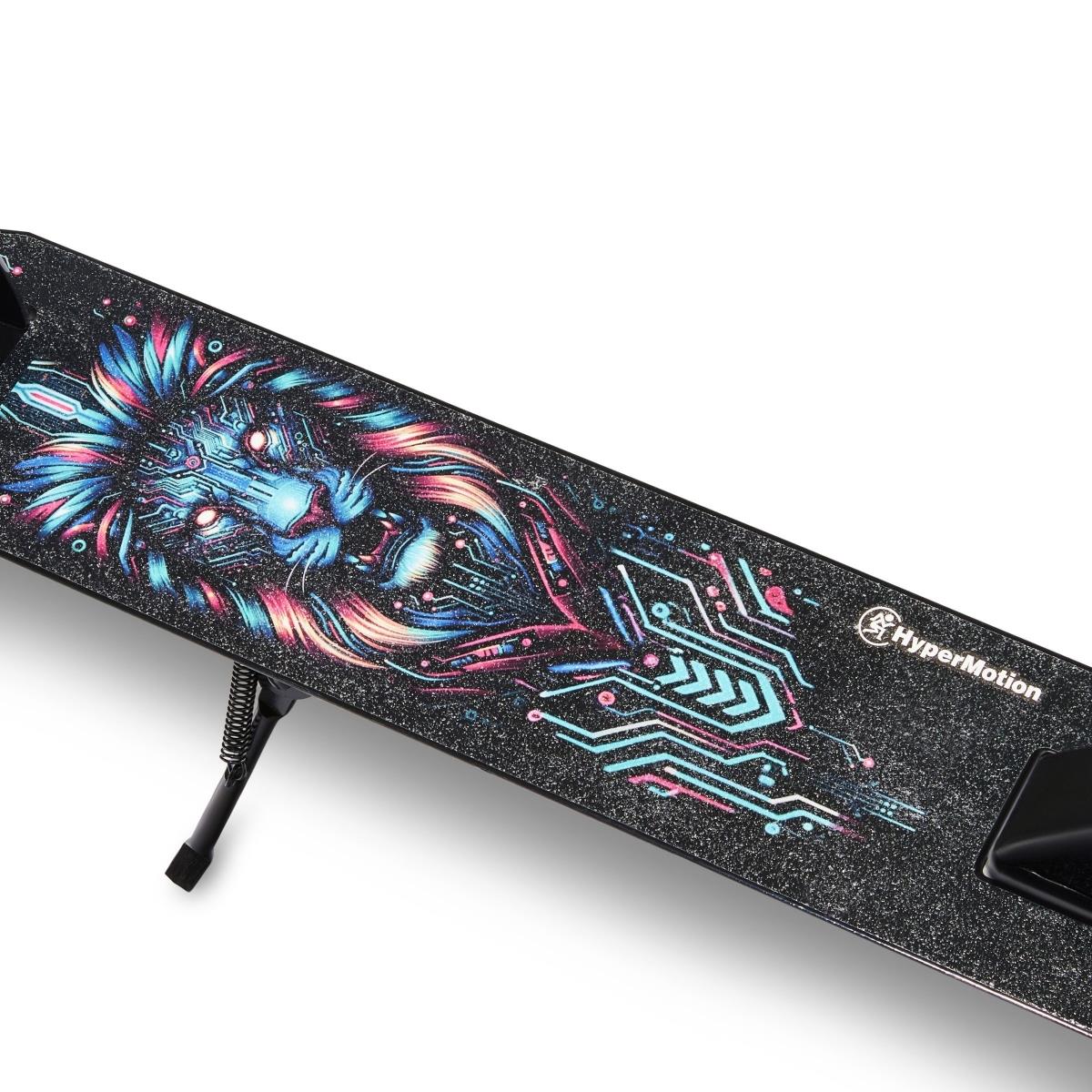 Kaherattaline roller noortele täiskasvanutele - löögisummutiga - Hypermotion CITY SWIFT Digital Lion - 100kg