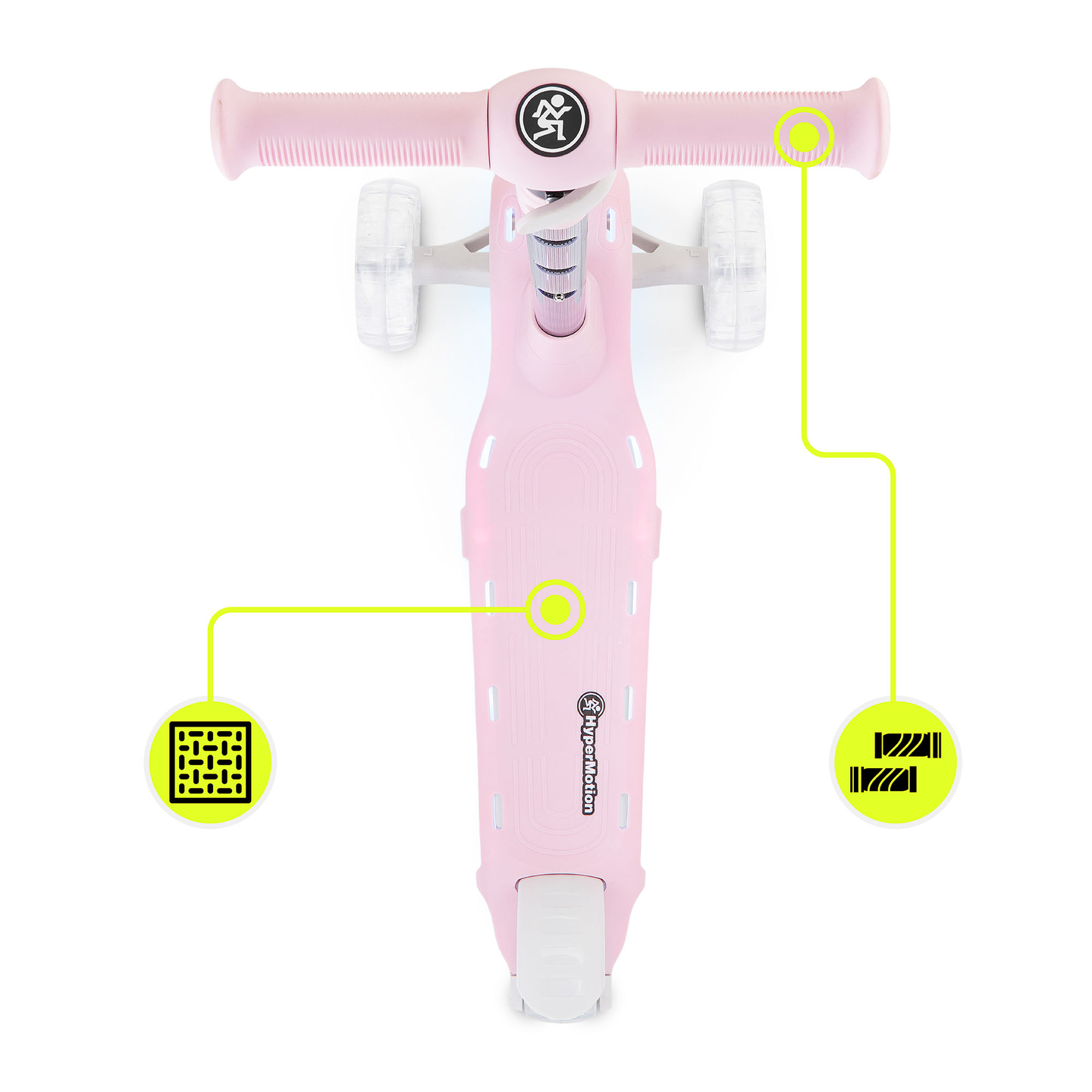 HyperMotion BECKY tasakaalutõukeratas - RGB LED valgustus, roosa