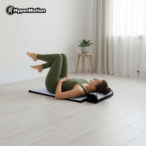 Akupressuurmatt padja ja kattega - 72 cm HyperMotion mustvalge