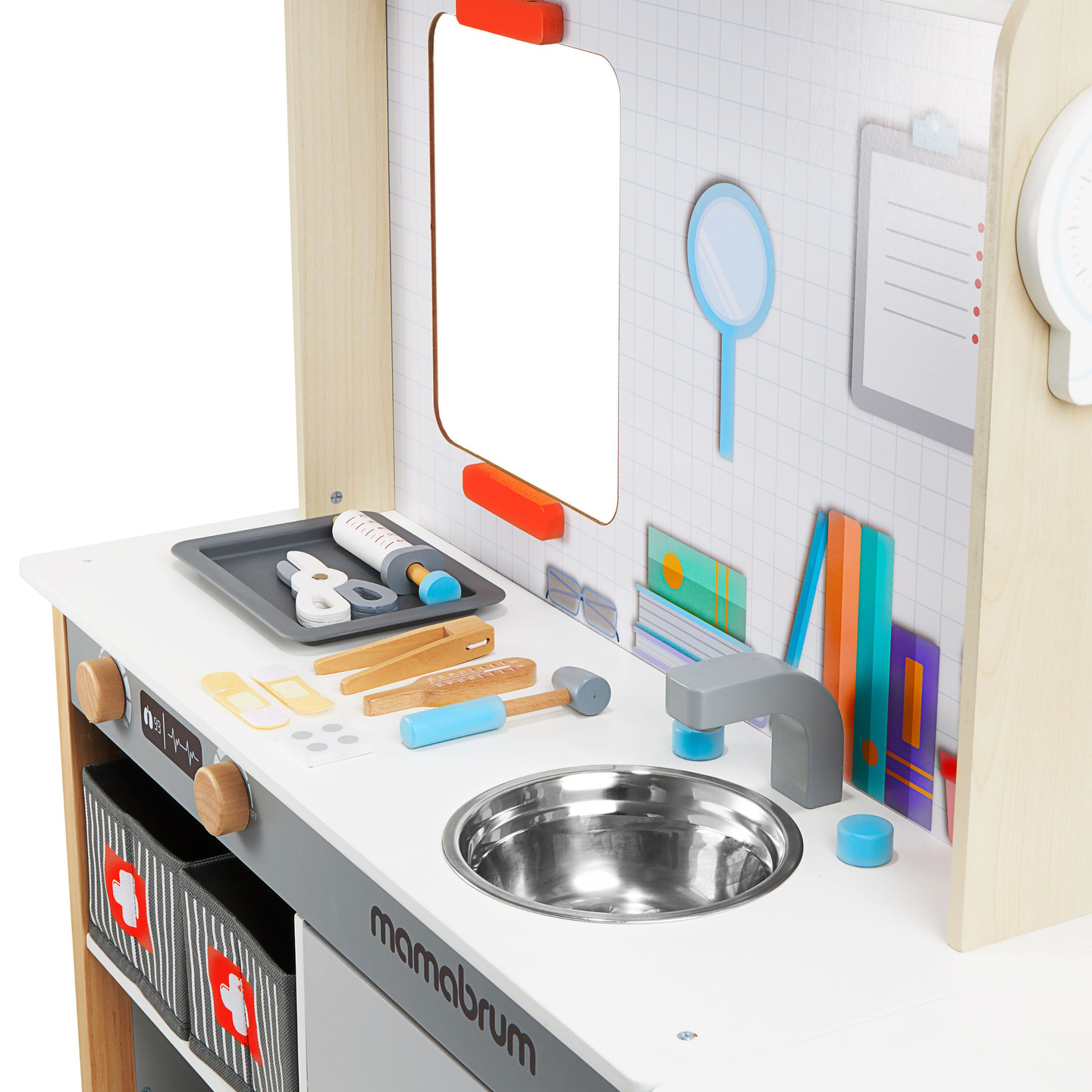 Puidust arstipraksis XXL - arstikomplekt koos tarvikutega