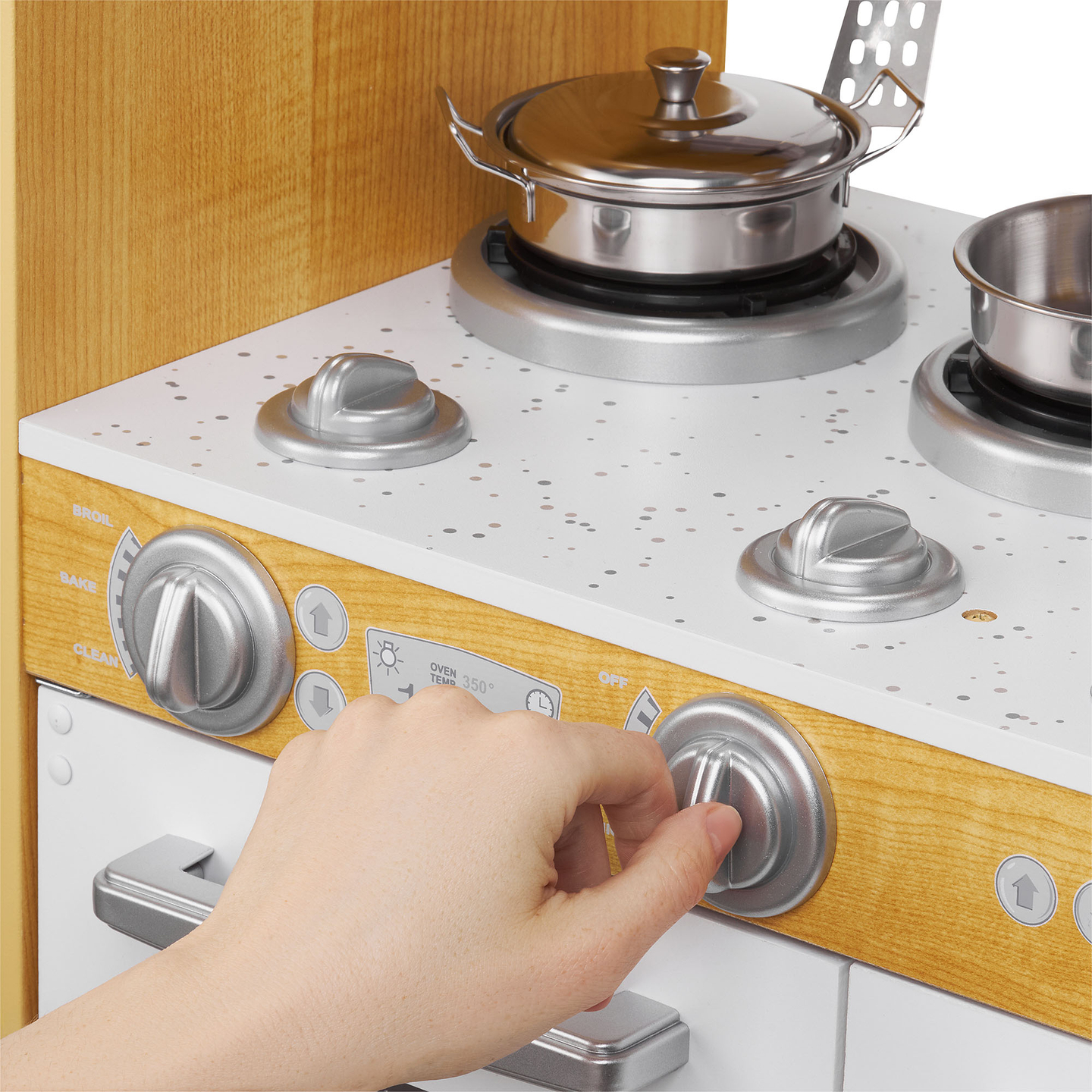 XXL puidust köök koos LED-valgustuse, esiplaadi ja tarvikutega