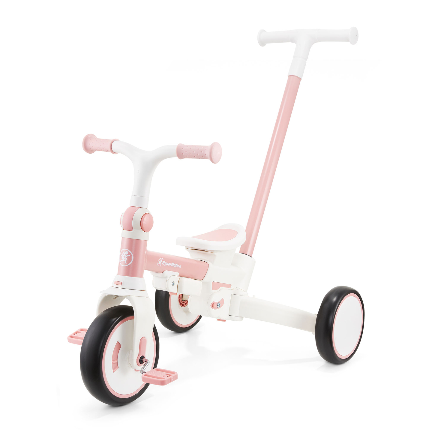 8in1 multifunktsionaalne kolmerattaline jalgratas TOBI FOREST - roosa